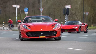 Supercars Accelerating - SF90, Novitec 488 Pista, 900HP Huracan, Capristo SVJ, 812 GTS, iPE GT3 RS