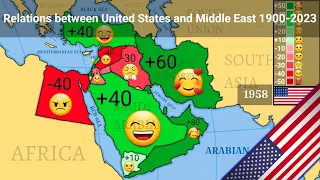 Relations between United States 🇺🇸 and Middle East 1900-2023