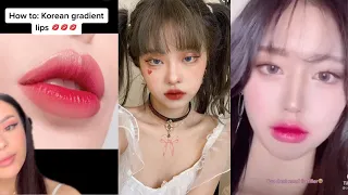 Aesthetic korean makeup tutorial compilation for beginners 🌸  | tiktok makeup 2021