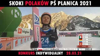 Skoki Polaków PŚ planica 2021 - konkurs indywidualny [28.03.21]