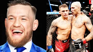 CONOR MCGREGOR REACTS TO DUSTIN POIRIER LOSING TO CHARLES OLIVEIRA AT UFC 269