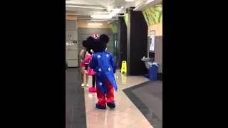 Mickey & Mini Mouse at the 24hr Gym