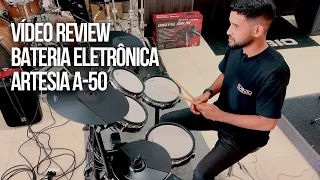BATERIA ELETRÔNICA ARTESIA A 50 | ARTESIA A-50 ELETRONIC DRUM | SOUND TEST | VIDEO REVIEW