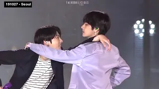 all taekook boy with luv moments EVER all tours, musters, award shows 2019 20