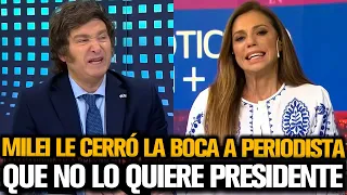 MILEI LE CERRÓ LA BOCA A PERIODISTA QUE NO LO QUIERE COMO PRESIDENTE