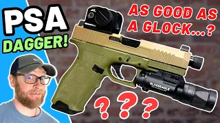 PSA Dagger | Is It As Good As A Glock...? [Full Review] #handgun #palmettostatearmory #psadagger