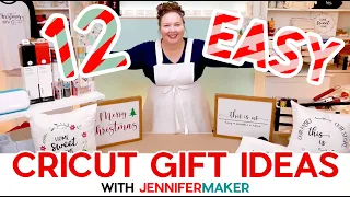 12 DIY Cricut Gift Ideas Using Just TWO Basic Materials!