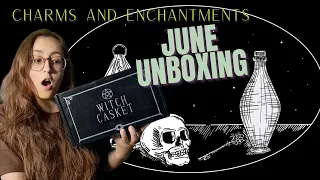 WITCH CASKET UNBOXING | Charms and Enchantments June 2023 - witchy vibes