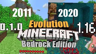 Evolution Minecraft Pocket Edition - Bedrock Edition 0.1.0 - 1.16.0 / Эволюция версий в Майнкрафт ПЕ