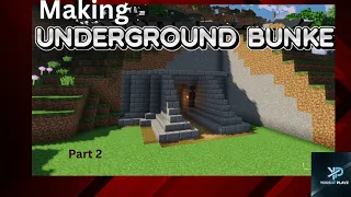 Making Underground Bunker| Part 2 | gameplay #5 | Minecraft Gameplay | YoUsUF PLAYZ |