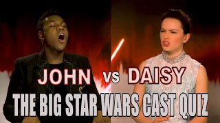 Daisy Ridley and John Boyega fail our Star Wars: The Last Jedi cast quiz!