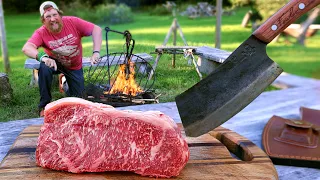 Catch and Cook Wagyu Steak - Celebrating 1 Million Subscribers - Thank You A!! / Cooking Wagyu beef