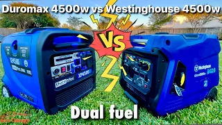 Westinghouse Igen4500DF vs Duromax xp4500ih Dual Fuel Generator review