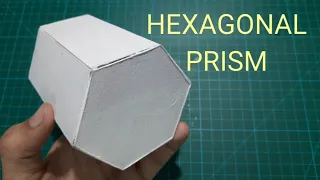 Easyway to make a hexagonal prism with moubt board or cardboard/ how to make ahexagonal prism #5