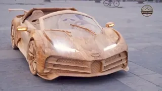 Craftsman Makes Perfect Wooden Replica of Cristiano Ronaldo's Bugatti