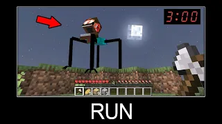 Minecraft wait what meme part 492 (Scary Steve-Enderman)