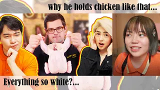 Chinese Reacts to Uncle Roger Review SortedFood CHICKEN RICE (ft. Auntie Liz) - Chef a bit wired?...