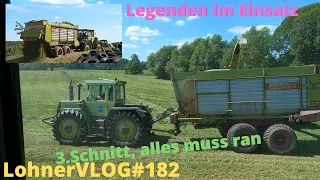 LohnerVLOG#182 MB-Trac 1500, Claas Jagaur 840, John Deer 7810 und Fendt 926 Vario TMS im 3.Schnitt