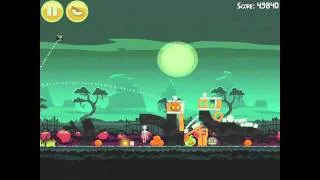 Angry Birds Seasons Ham'o'ween 1-6 Halloween 2012 Hamoween Walkthrough 3 Star