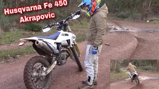 2020 HUSQVARNA FE 450 AKRAPOVIC EXHAUST SOUND