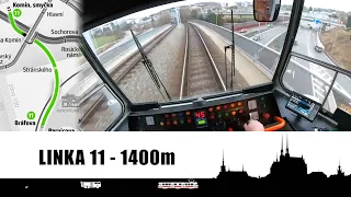 Shortest tram line POV 🚋 Cab view tram Czech Republic