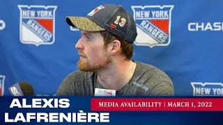 New York Rangers: Alexis Lafrenière Media Availability | Mar. 1, 2022