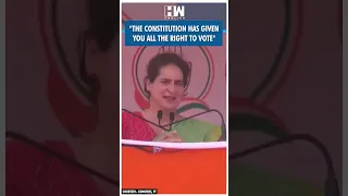 #Shorts | "The Constitution has given you all the right to vote" | Priyanka Gandhi | Chhattisgarh