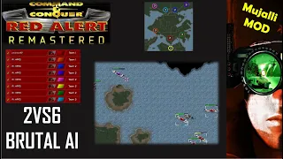 /Command & Conquer Red Alert Remastered/ (Skirmish) 2VS6 Brutal AI  I HONGKONG map v2.4b I