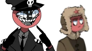 Совок, Польска и Рейх неплохо проводят время (countryhumans)