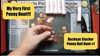 My First Penny Roll Hunt!!! Buckeye Stacker Penny Roll Hunt#1