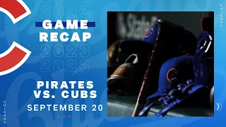 Cubs vs. Pirates Game Highlights | 9/20/23