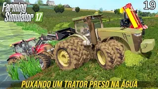 RESGATANDO O CASE NA ÁGUA | Farming Simulator 17 | Baldeykino - Episódio 19