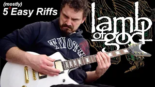 5 (Mostly) Easy Lamb of God Riffs for Beginners