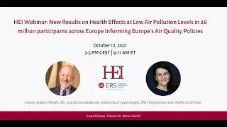 New Results on Health Effects at Low Air Pollution Levels in 28 Million Participants across Europe