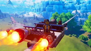 How to Build a Functional Monorail in LEGO Fortnite