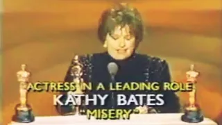 Kathy Bates wins Best Actress in Misery
