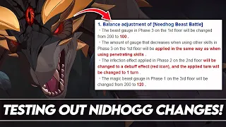 IS NIDHOGGR EASY NOW AFTER THE BALANCE CHANGES?!?! Nidhoggr Floors 1-3 Full Clear! (7DS Grand Cross)