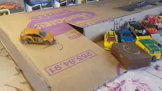 HotWheels Track How to made for free from Cardboard Drift Panel