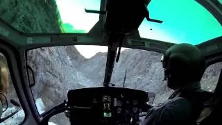 Helicopter CMBH Glacier d'Argentières down to Chamonix