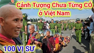 Sư Minh Tuệ "Cười Tít" mắt có 100 Vị Sư đi theo, hàng TRĂM Công An,NGÀN người dân đón chào Quảng Trị