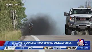 Park City man captures photo of diesel truck blowing smoke at bicyclist (6 p.m.)