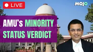 Chandrachud Live I Supreme Court LIVE I CJI Led Bench on Aligarh Muslim University Case