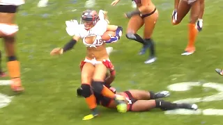 Precarious Pants::Women's Football LFL Highlights [Top 1% of Physical Ability]