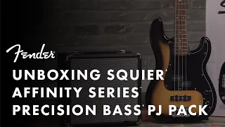 Unboxing The Squier Affinity PJ Bass Pack |  Fender
