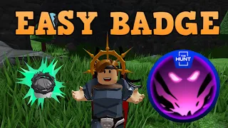 🕵 The HUNT BADGE in the SURVIVAL GAME roblox!