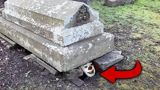 They want kids to play in this cemetery - With open graves!