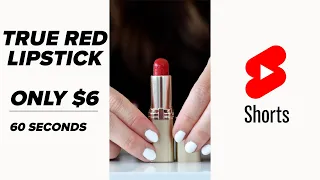 Gorgeous, Budget Friendly L'OREAL "True Red" Lipstick ($6) #Shorts