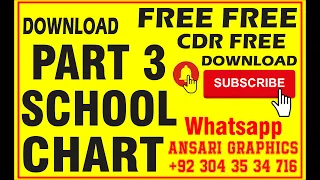 How to Make School Charts in Corel Draw l Cdr File l free Download