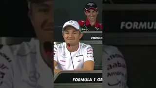 MICHAEL SCHUMACHER AND SEBASTIAN VETTEL MAKING FUN OF NICO ROSBERG -FUNNY PRESS CONFERENCE #shorts