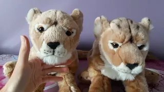 Comparison - SOS (Save Our Space) and Uni-toys Lioness 18" Plushies